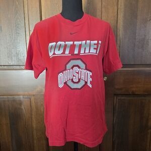 Nike unisex XL Swoosh Dot the I Ohio State University Shirt